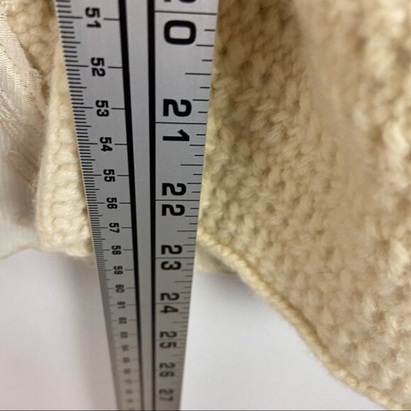 Anthropologie Cashmere‎ Lambswool Short Sleeve Chunky Knit Cardigan Size Small S - Picture 13 of 14